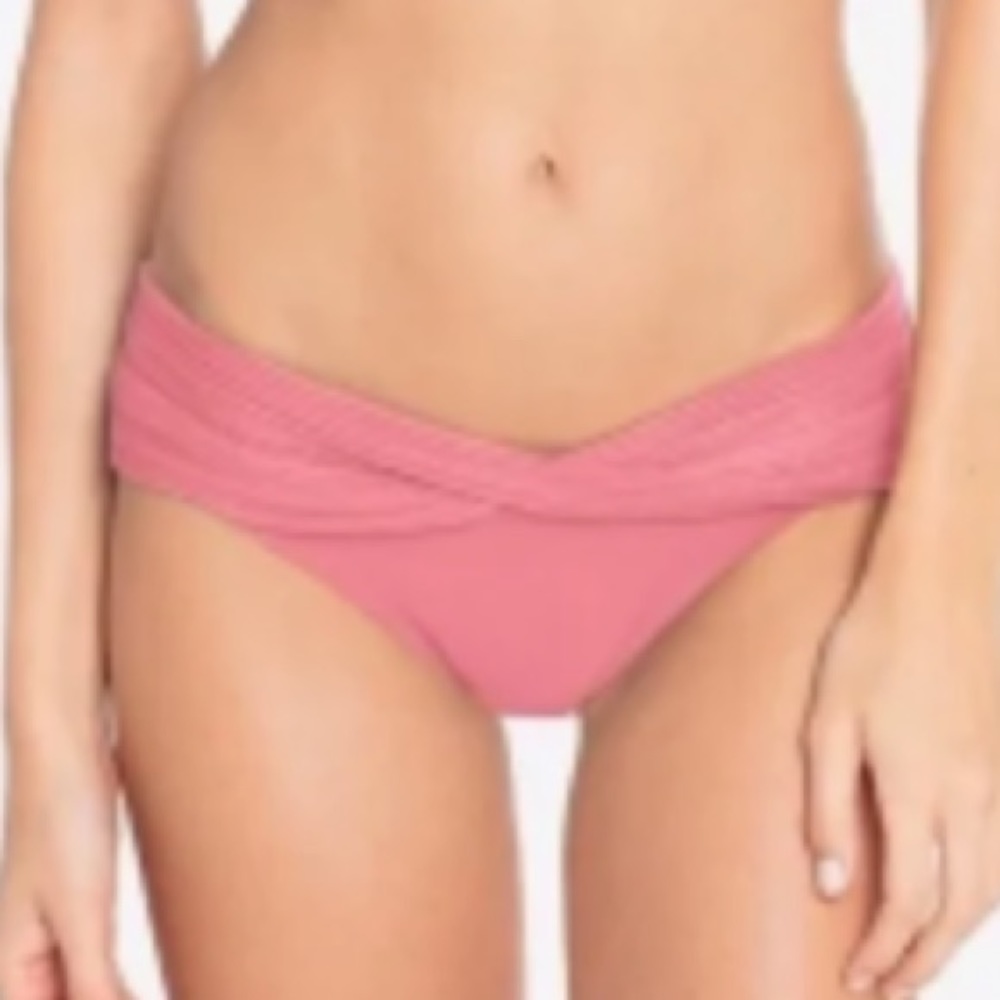 Robin Piccone Lily Twist Pink Lemonade Bikini Bottoms